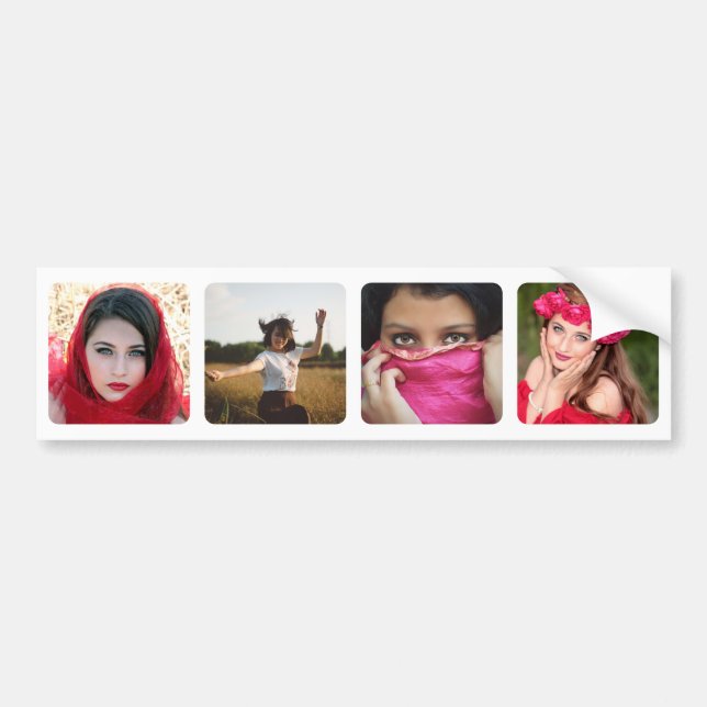 Upload your photo bumper sticker (Front)