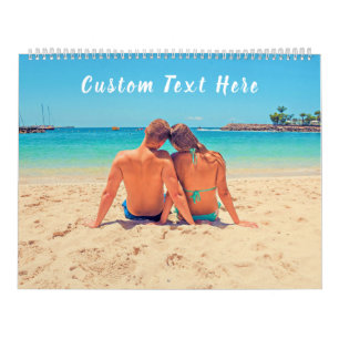 Upload Your Photo Calendar Gift with Text Name