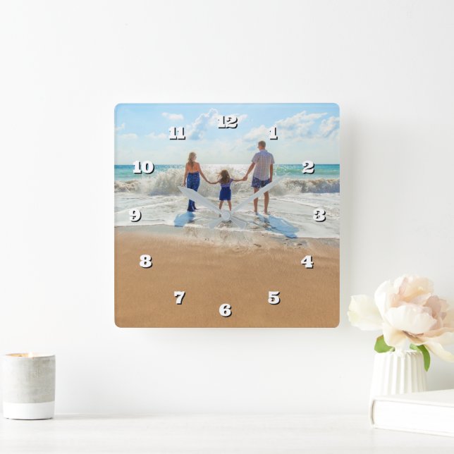 Upload Your Photo Clock Personalise Gift (Home)