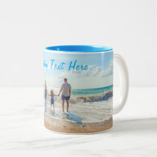 Upload Your Photo Coffee Mug Gift Add Text Name