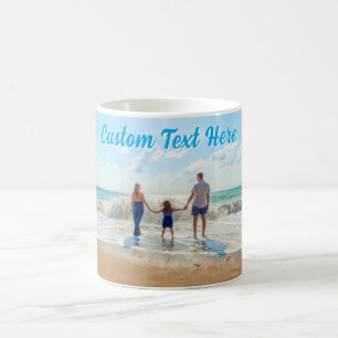 Upload Your Photo Coffee Mug Personalised Text