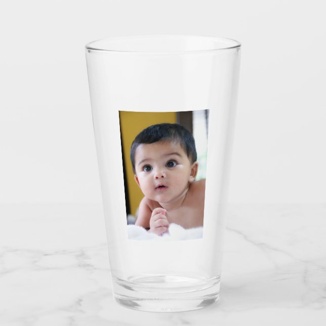 Upload Your Photo Custom Glass (Front)