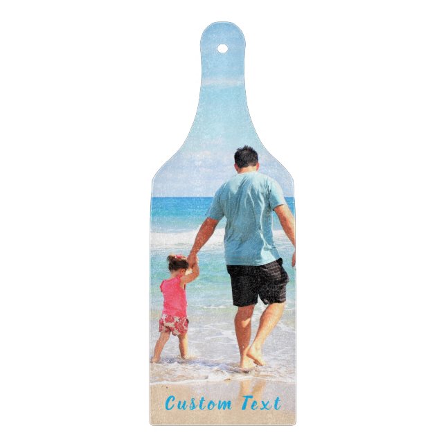 Upload Your Photo Cutting Board Gift Custom Text (Front)