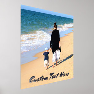 Upload Your Photo Foil Prints Poster Custom Text