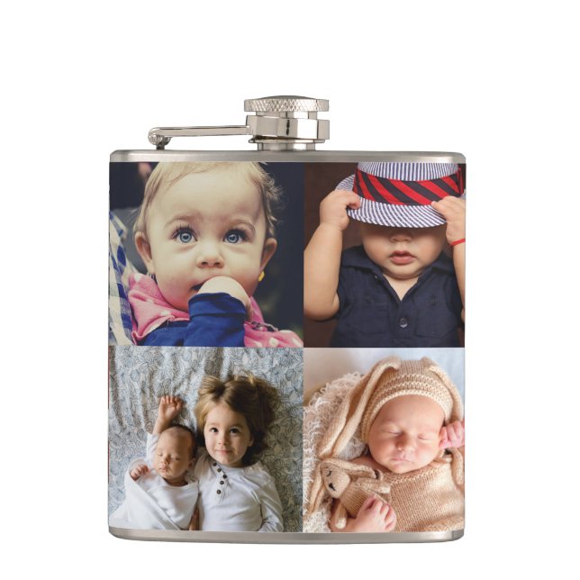 Upload your photo hip flask (Front)