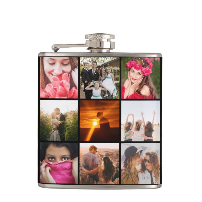 Upload your photo hip flask (Front)