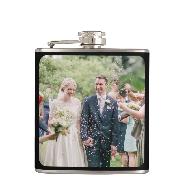 Upload your photo hip flask (Front)