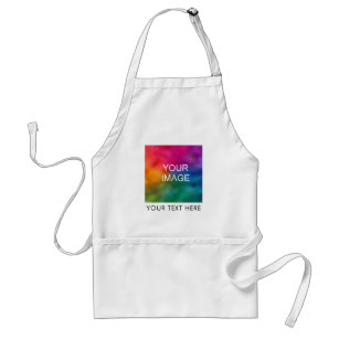 Upload Your Photo Image Or Logo Add Text Template Standard Apron