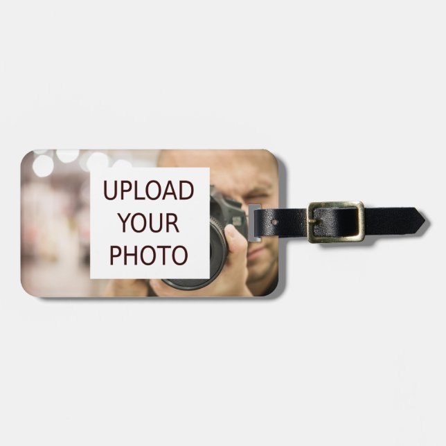 Upload your photo luggage tag (Front Horizontal)