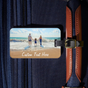 Upload Your Photo Luggage Tag Add Custom Text