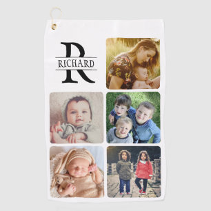 Upload your photo name monogrammed golf towel