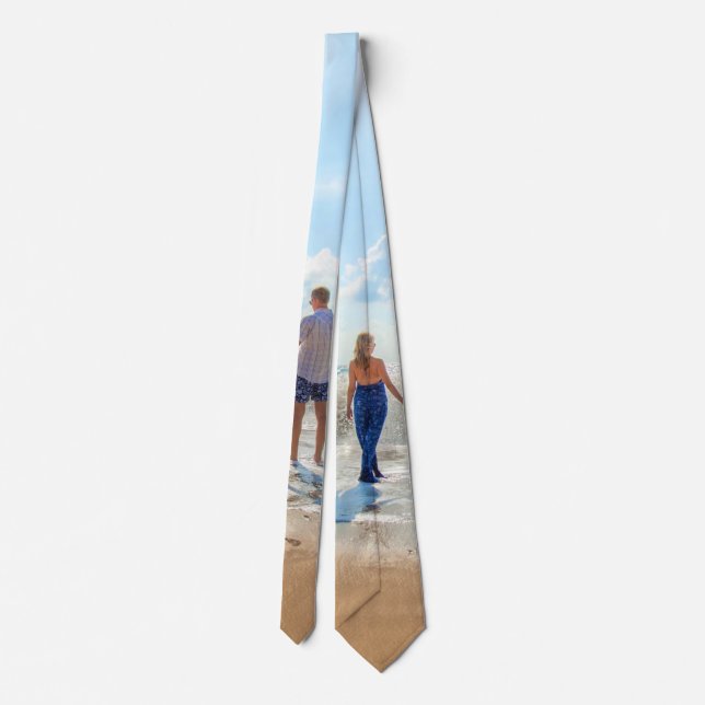 Upload Your Photo Neck Tie (Back)
