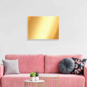 Upload Your Photo on Horizontal Gold Background Canvas Print