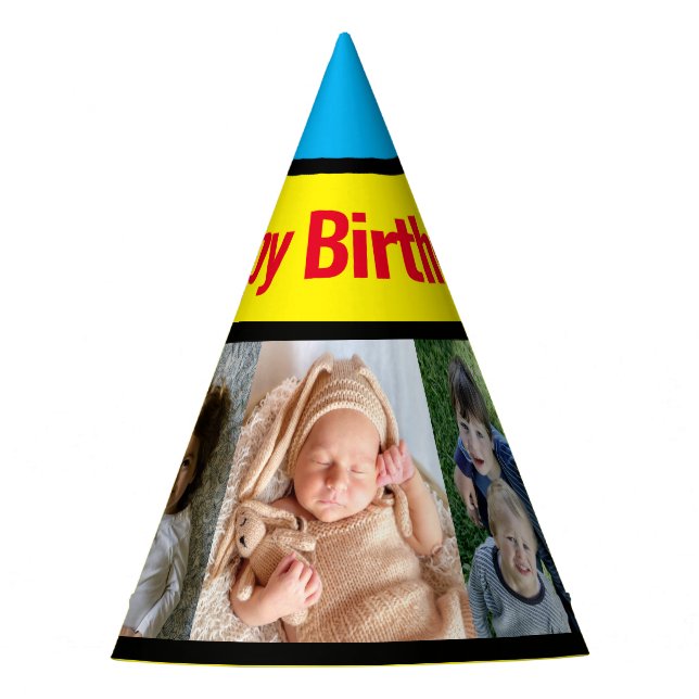 upload your photo party hat (Front)