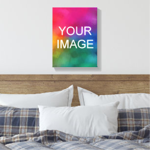 Upload Your Photo Picture Image Logo Vertical Canvas Print