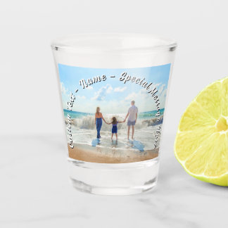 Upload Your Photo Shot Glass Gift Add Text Name