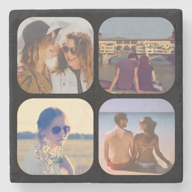 Upload your photo stone coaster (Front)