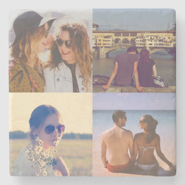 Upload your photo stone coaster (Front)