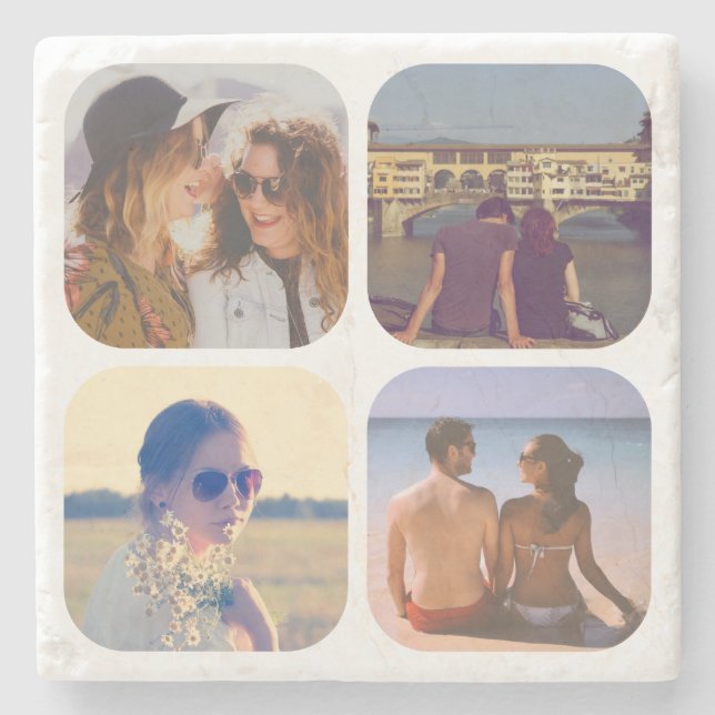 Upload your photo stone coaster (Front)