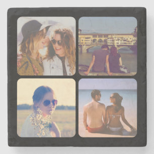Upload your photo stone coaster