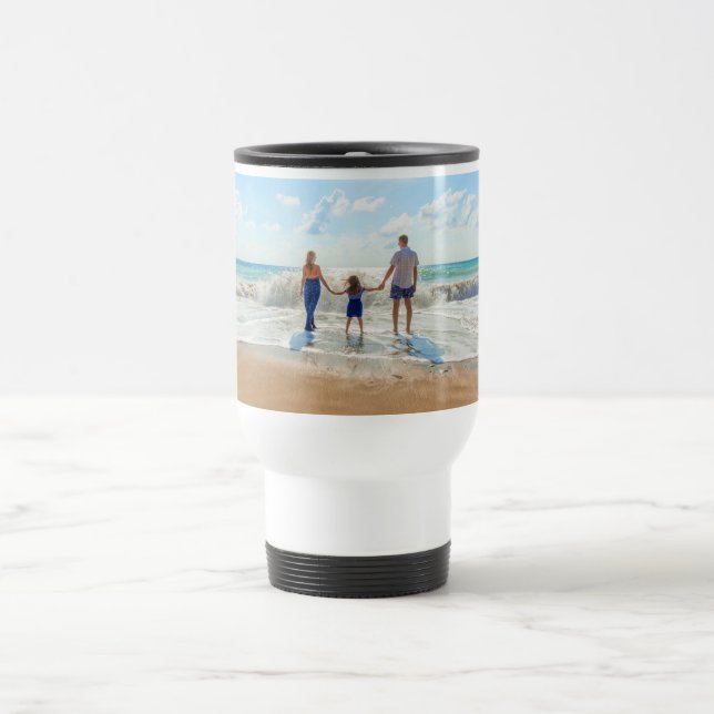 Upload Your Photo Travel Mug Gift (Center)