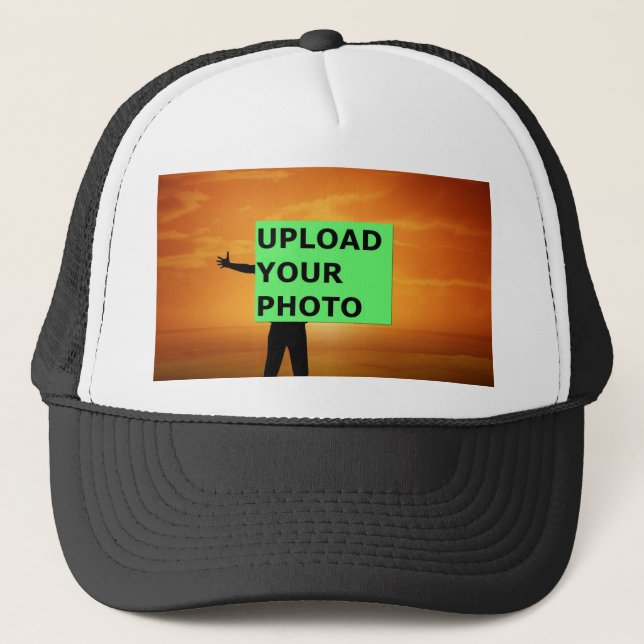 Upload your photo trucker hat (Front)