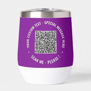 Upload Your QR Code Add Custom Text Personalised