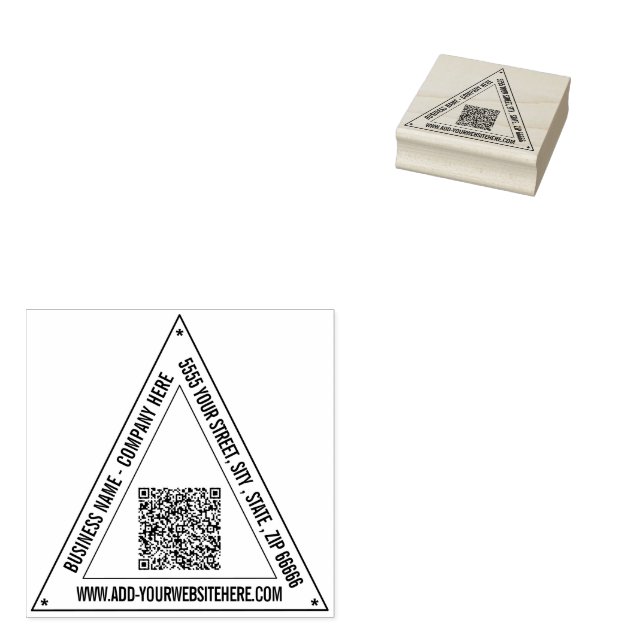 Upload Your QR Code Add Name Address Stamp Example (Stamped)