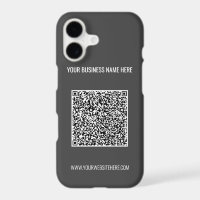 Upload Your QR Code Add Text Branded iPhone Case