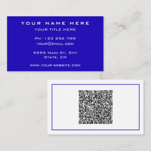 Upload Your QR Code Business Cards Add Text Info