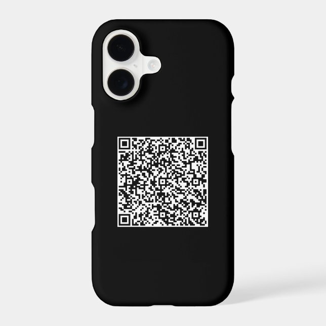 Upload Your QR Code iPhone Case Custom Colours (Back)
