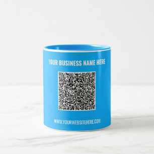 Upload Your QR Code Text Business Coffee Mug Gift