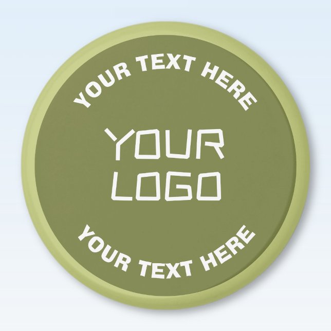Uploaded Logo or Design & Editable Text Any Colour Magnet (Creator Uploaded)