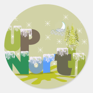 UpNorth Gifts and Apparel Classic Round Sticker