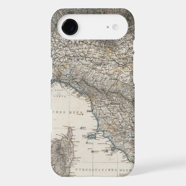 Upper and Central Italy Case-Mate iPhone Case (Back)