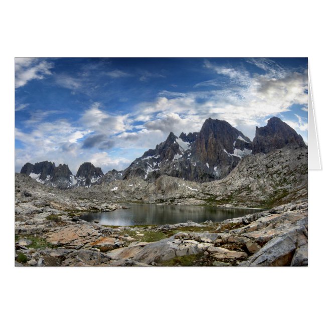Upper and Middle Nydiver Lakes Panorama - Sierra (Front Horizontal)