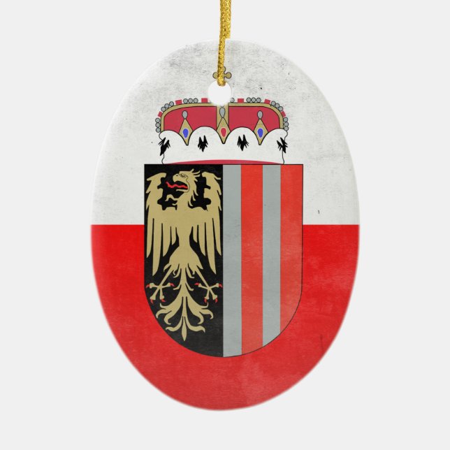 Upper Austria Ceramic Tree Decoration (Front)
