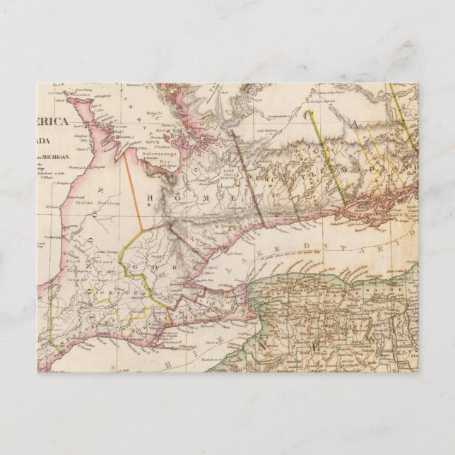 Upper Canada, NY, Penn, Mich Postcard (Front)