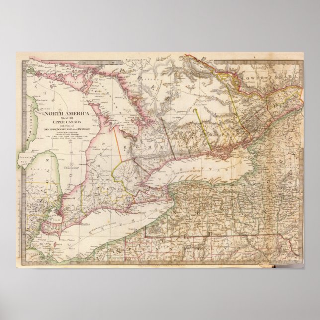 Upper Canada, NY, Penn, Mich Poster (Front)