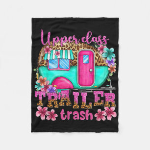 Upper Cl Trailer Trash Camping Making Memories Hik Fleece Blanket