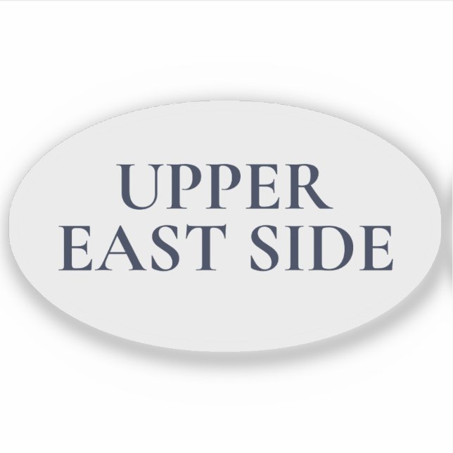 Upper East Side NYC Oval Preppy Classic (Front)