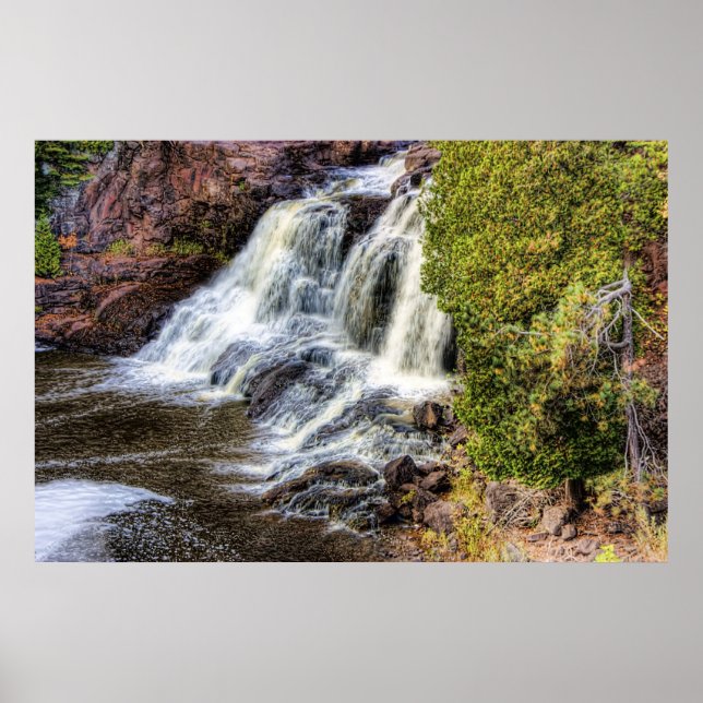 Upper Falls at Gooseberry Poster (Front)