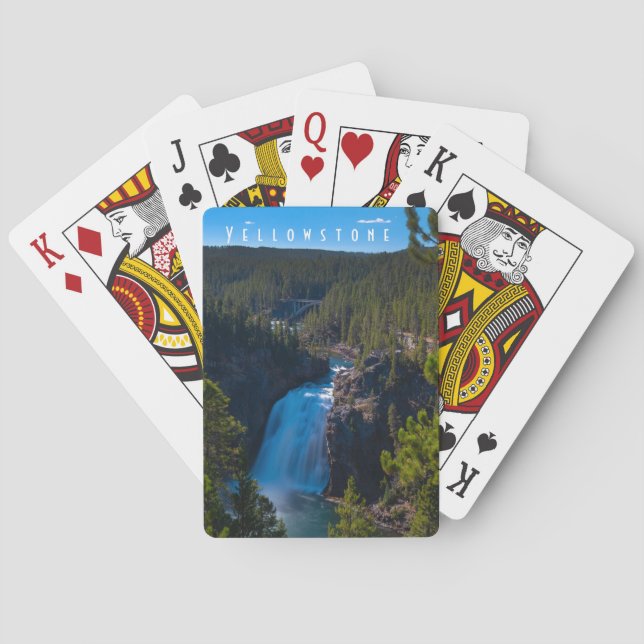 Upper Falls Grand Canyon of the Yellowstone Playing Cards (Back)