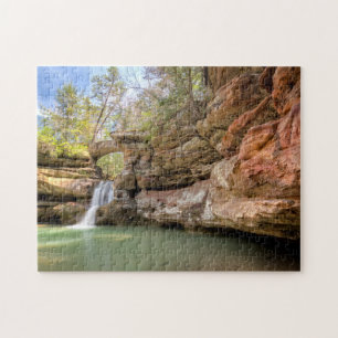 Upper Falls, Hocking Hills Jigsaw Puzzle