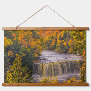 Upper Falls with Fall Colours Hanging Tapestry