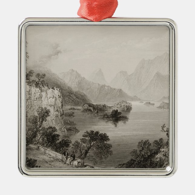 Upper Lake at Killarney, County Killarney, Metal Tree Decoration (Front)
