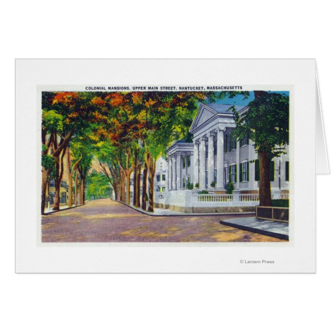 Upper Main Street View of Colonial Mansions (Front Horizontal)