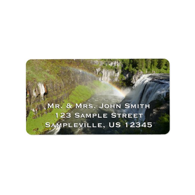 Upper Mesa Falls Label (Front)