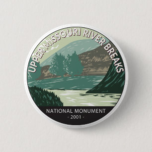 Upper Missouri River Breaks National Monument 6 Cm Round Badge
