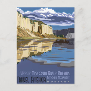 Upper Missouri River Breaks Nat'l Monument Montana Postcard